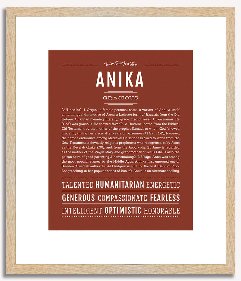 Anika | Name Art Print