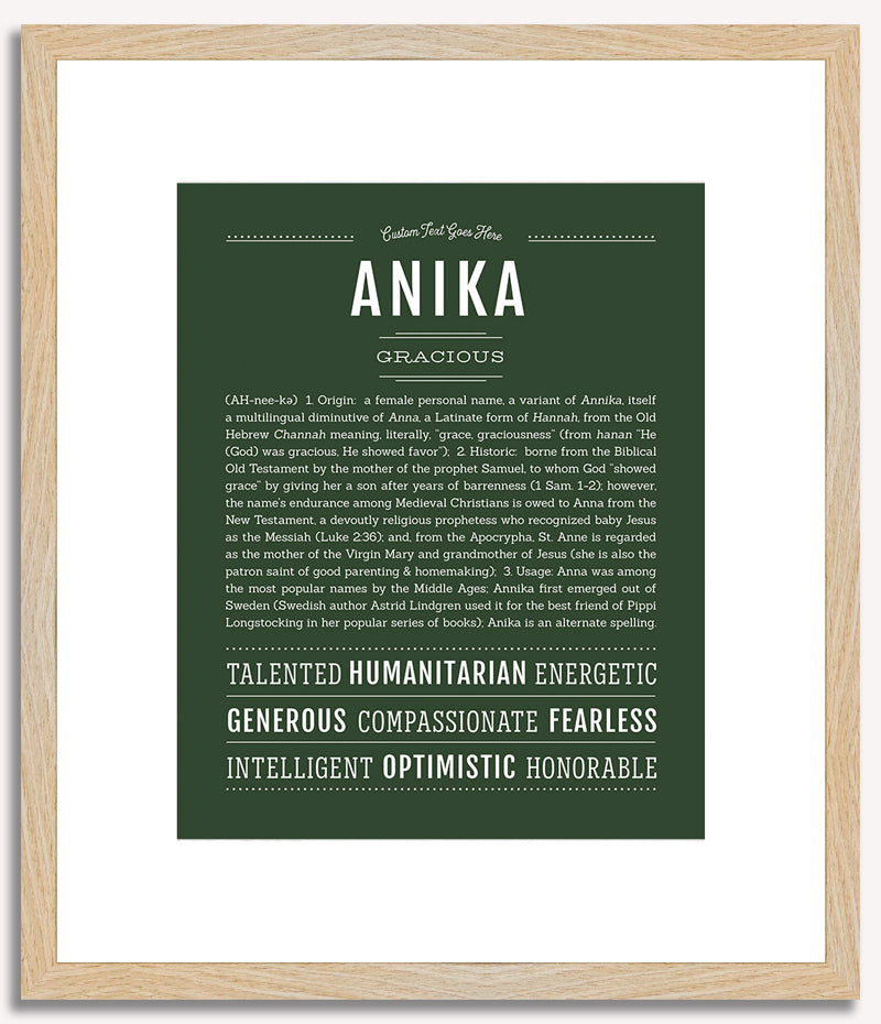 Anika | Name Art Print