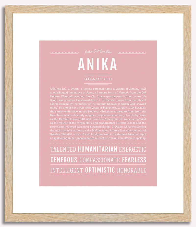 Anika | Name Art Print