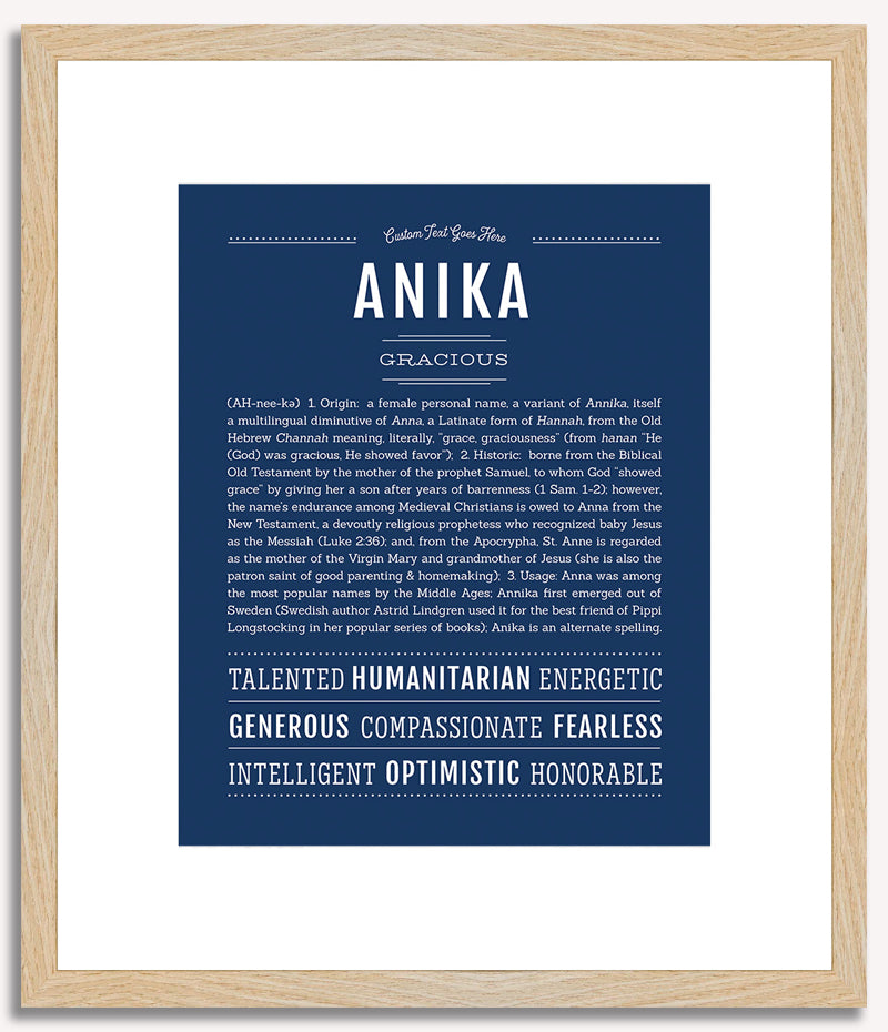 Anika | Name Art Print