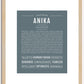 Anika | Name Art Print