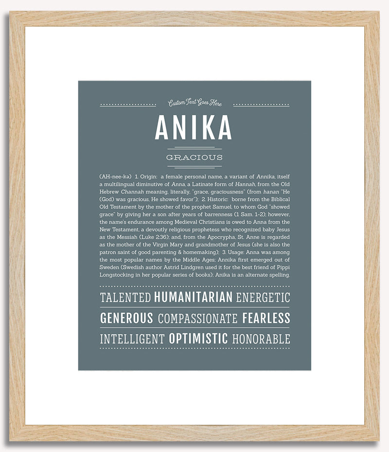 Anika | Name Art Print