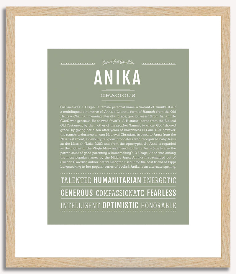 Anika | Name Art Print