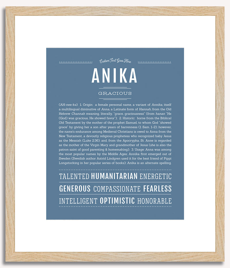 Anika | Name Art Print