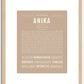 Anika | Name Art Print