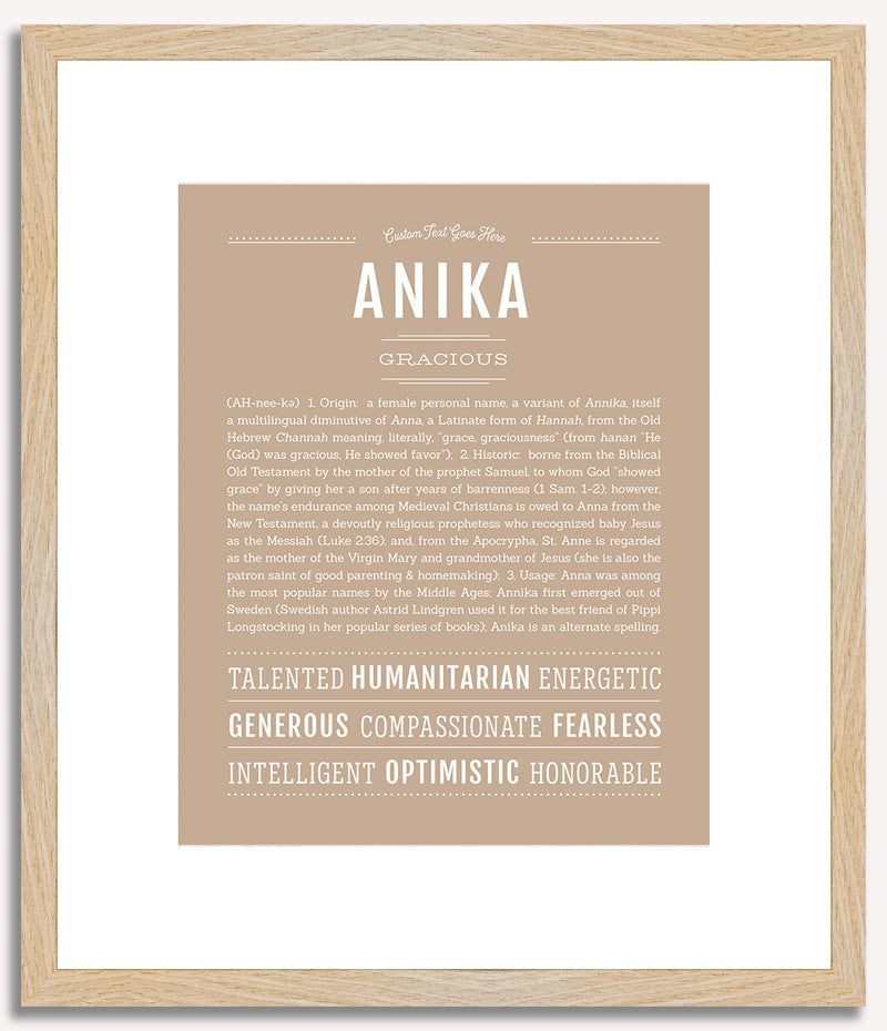 Anika | Name Art Print