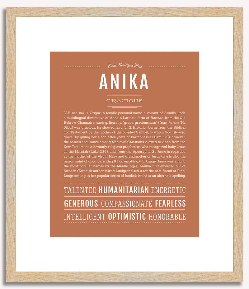 Anika | Name Art Print