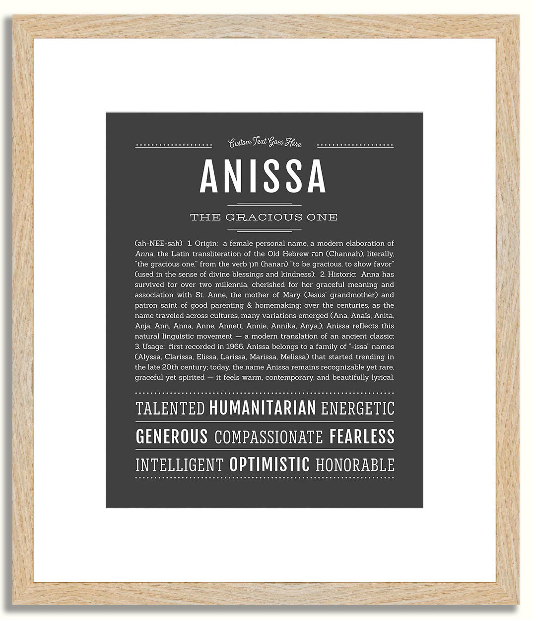 Anissa | Name Art Print