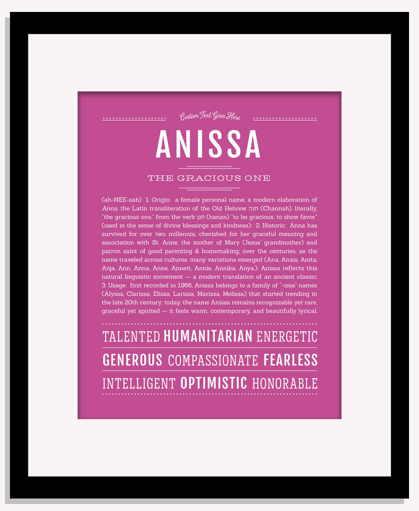 Frame Options | Dark Pink | Maple Frame, Matted