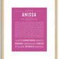 Anissa | Name Art Print
