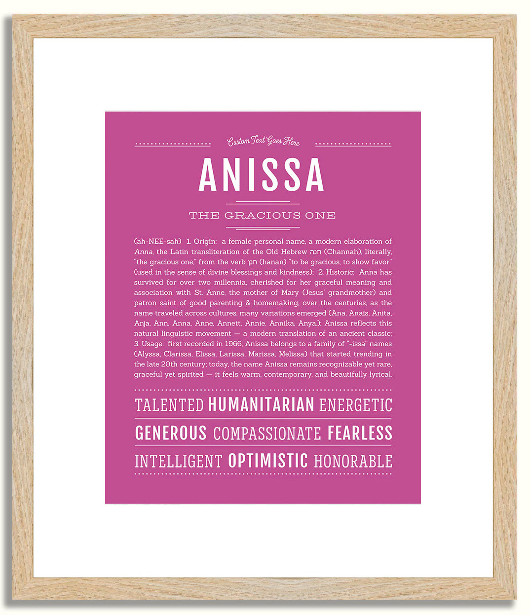 Anissa | Name Art Print
