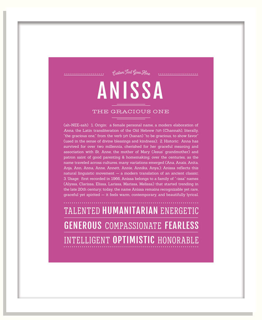 Frame Options | Dark Pink | Black Frame, Matted