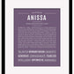 Frame Options | Deep Purple | Maple Frame, Matted
