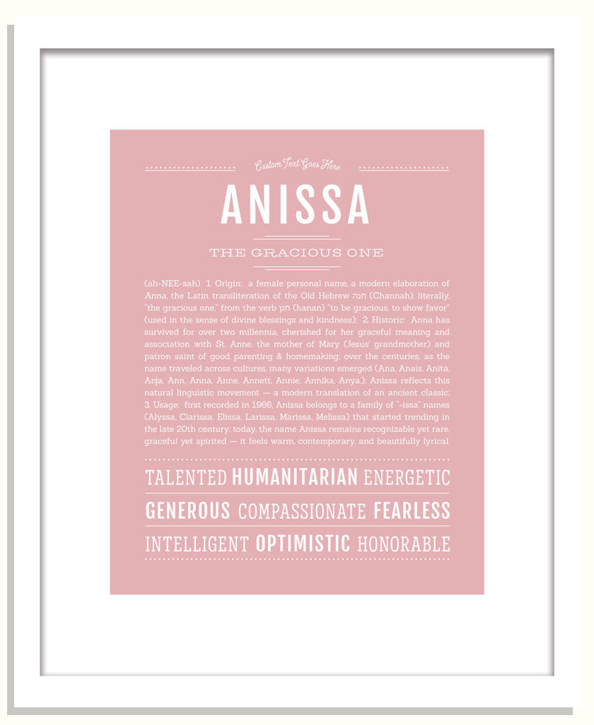Frame Options | Dusty Rose | Black Frame, Matted