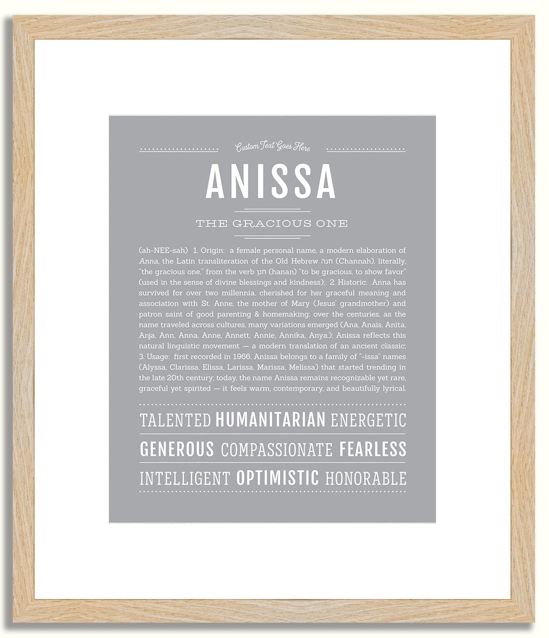 Anissa | Name Art Print