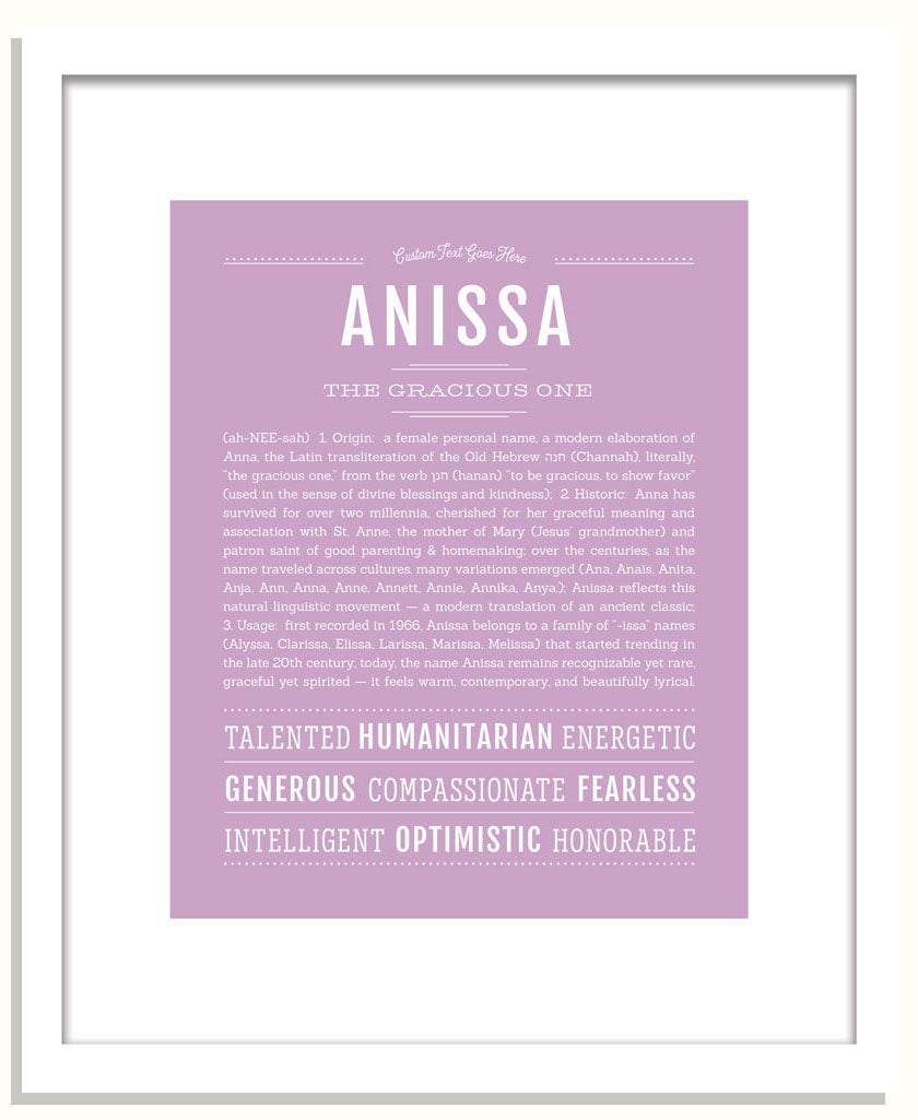 Frame Options | Lilac | Black Frame, Matted