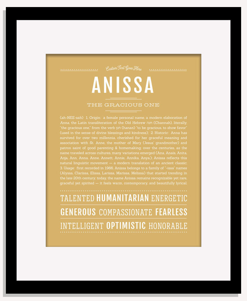 Frame Options | Matte Gold | Maple Frame, Matted