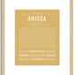 Anissa | Name Art Print