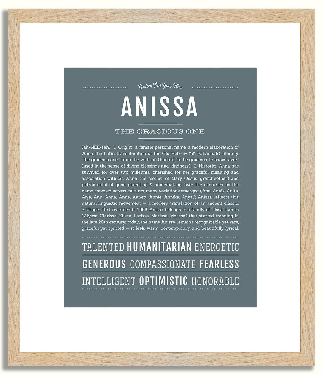 Anissa | Name Art Print