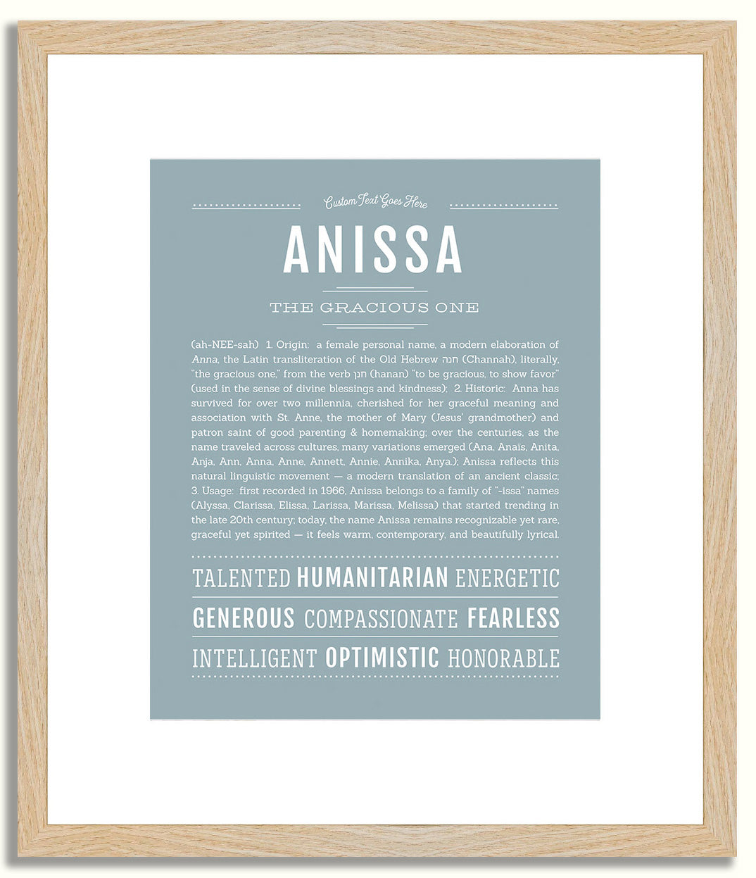 Anissa | Name Art Print
