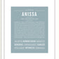 Frame Options | Powder Blue | Black Frame, Matted