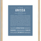 Anissa | Name Art Print
