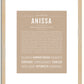 Anissa | Name Art Print