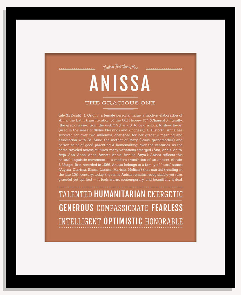 Frame Options | Terra Cotta | Maple Frame, Matted