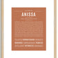 Anissa | Name Art Print