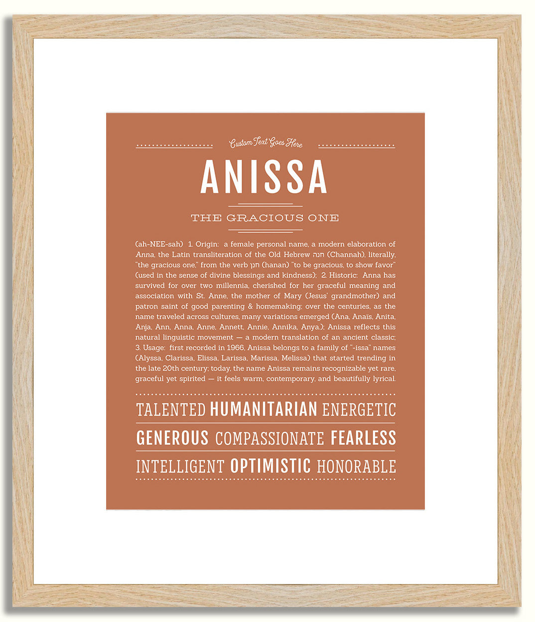 Anissa | Name Art Print