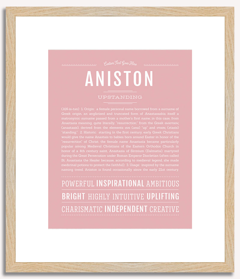 Aniston | Name Art Print