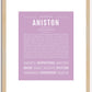 Aniston | Name Art Print