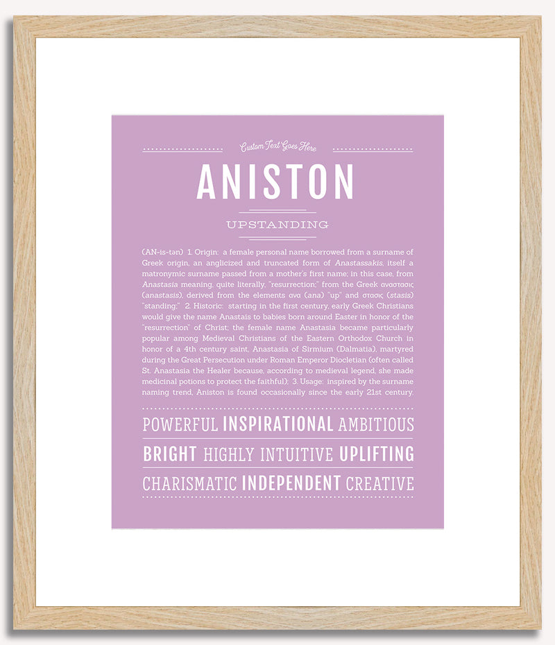 Aniston | Name Art Print