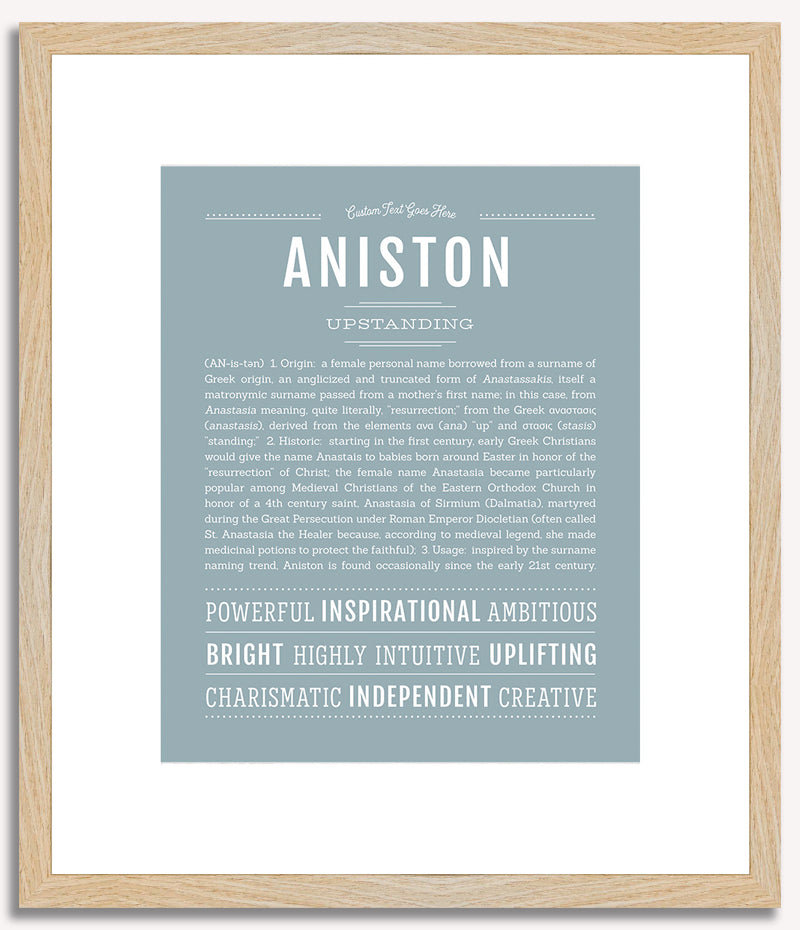 Aniston | Name Art Print