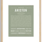 Aniston | Name Art Print