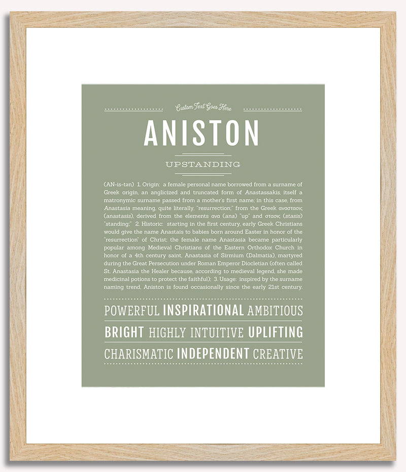 Aniston | Name Art Print