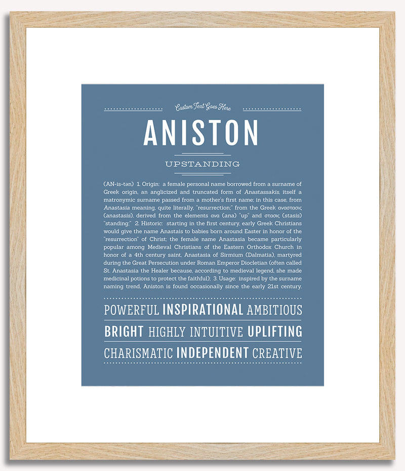 Aniston | Name Art Print