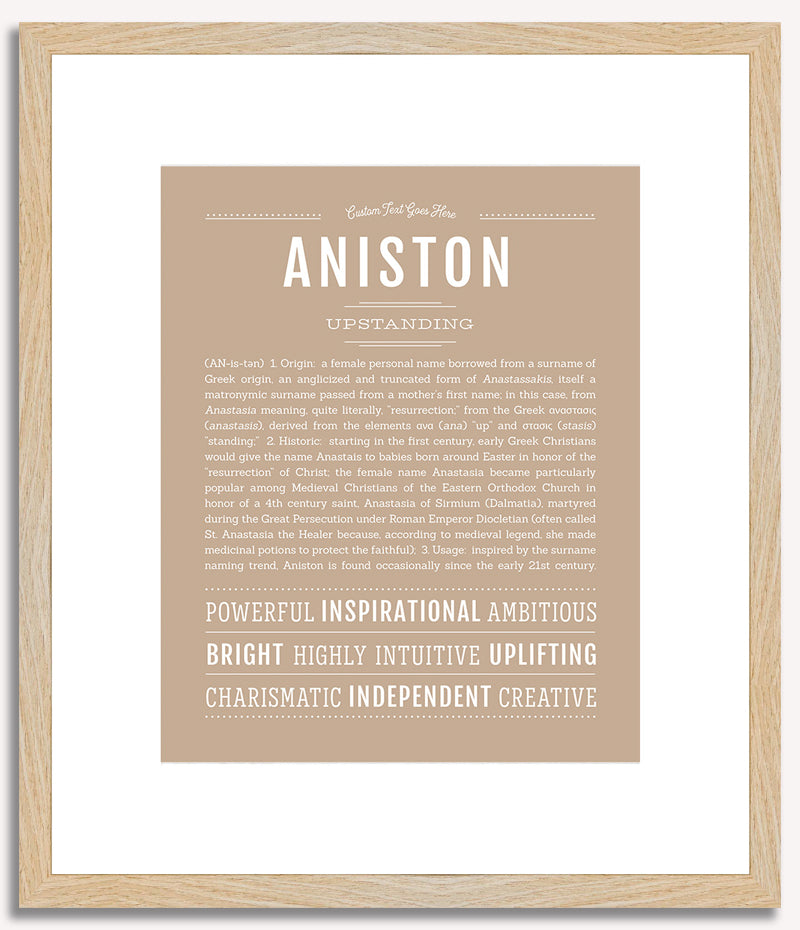 Aniston | Name Art Print