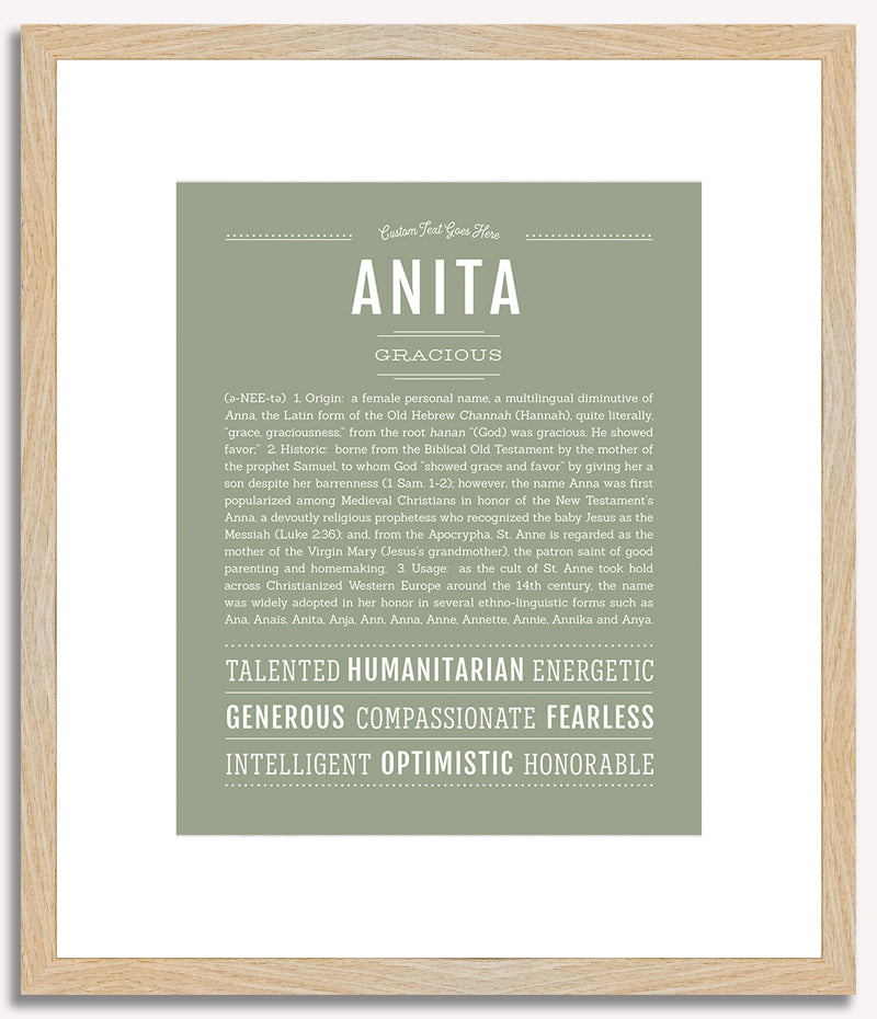 Anita | Name Art Print