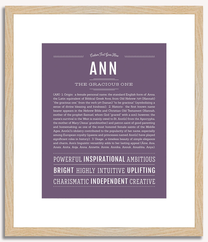 Ann | Name Art Print