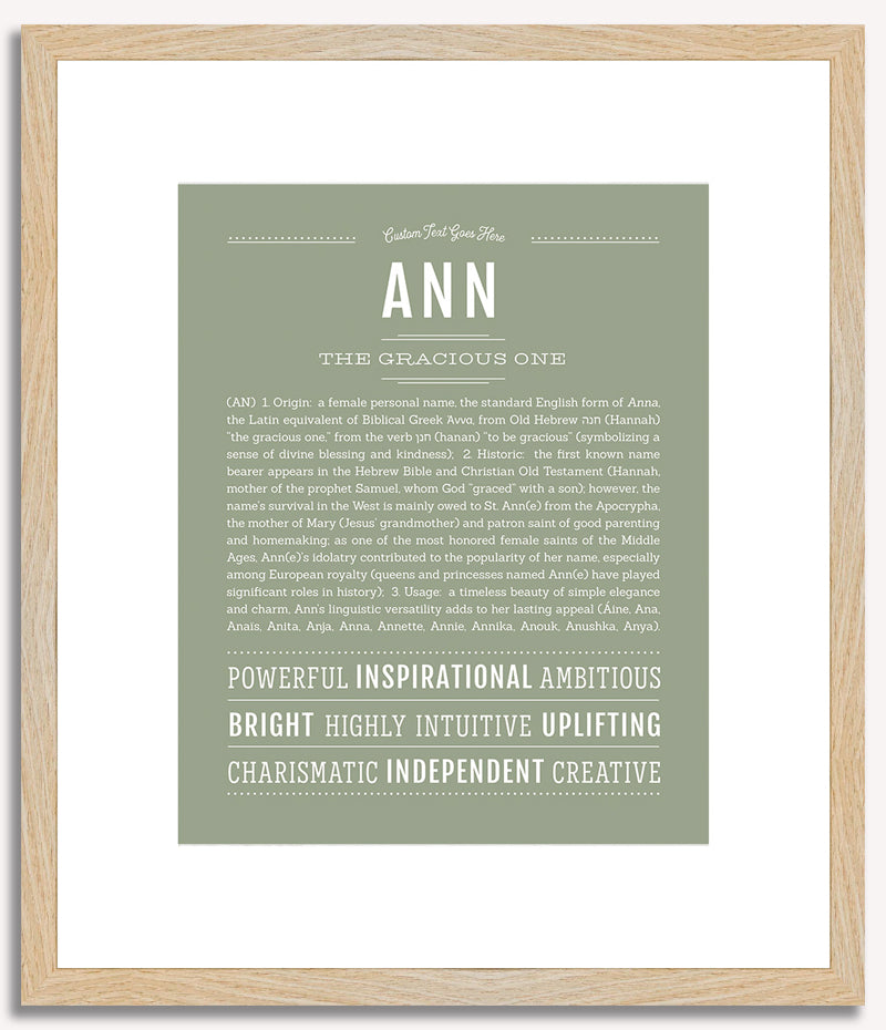 Ann | Name Art Print