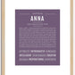 Anna | Name Art Print