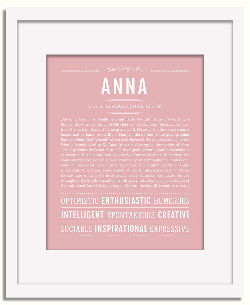 Frame Options | Dusty Rose | White Frame, Matted