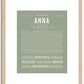 Anna | Name Art Print