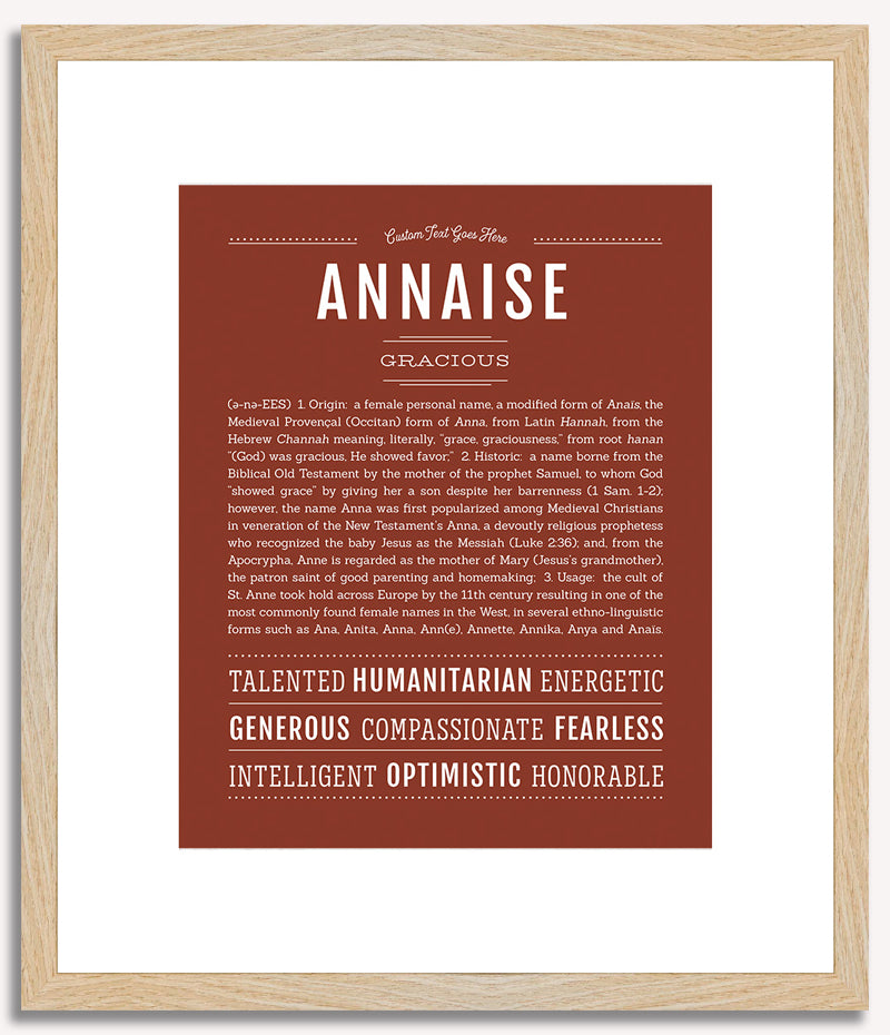 Annaise | Name Art Print