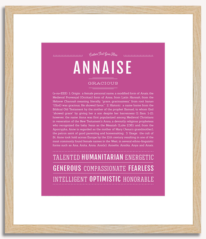 Annaise | Name Art Print