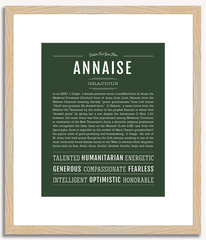 Annaise | Name Art Print