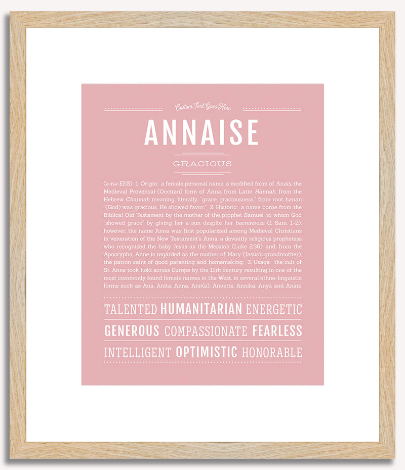 Annaise | Name Art Print