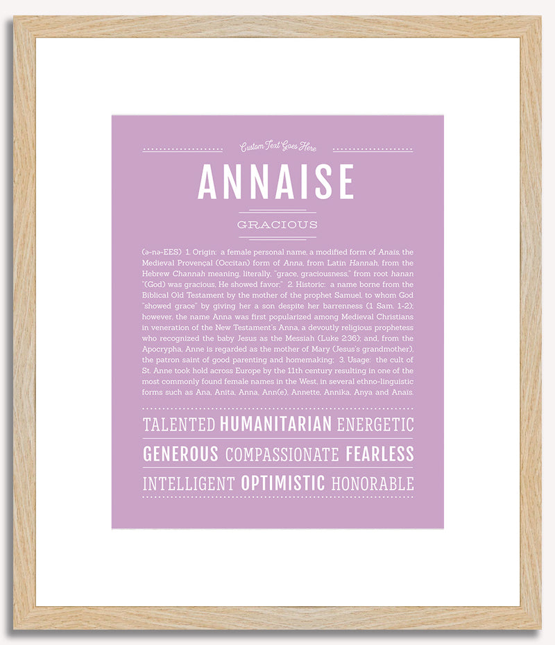 Annaise | Name Art Print