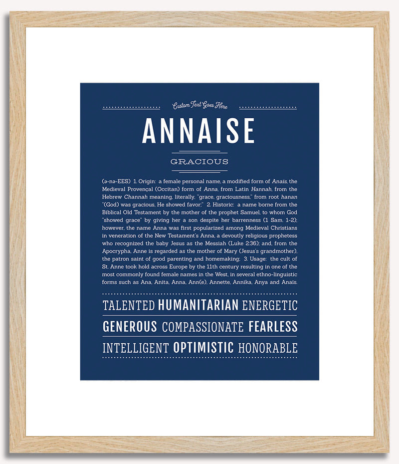 Annaise | Name Art Print